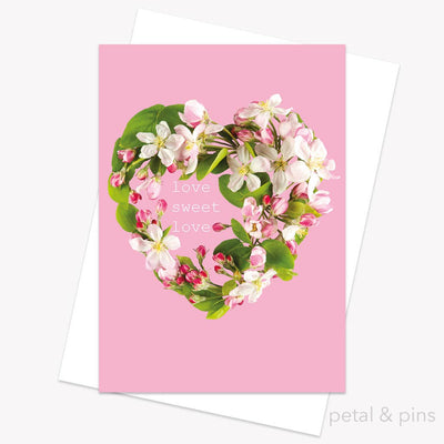 Love Sweet Love Floral Greeting Card - Putti Fine Furnishings