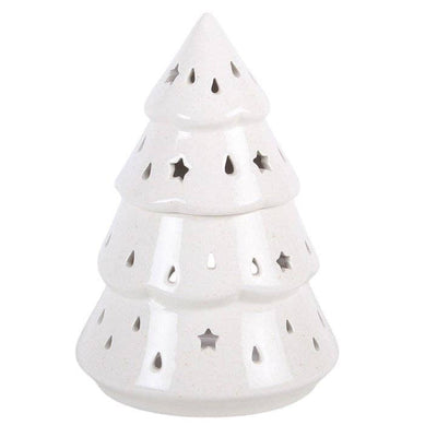 White Winter Fir Tree Christmas Oil Burner