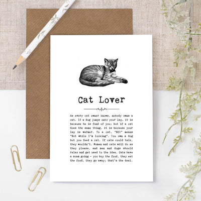 Cat Lover Card