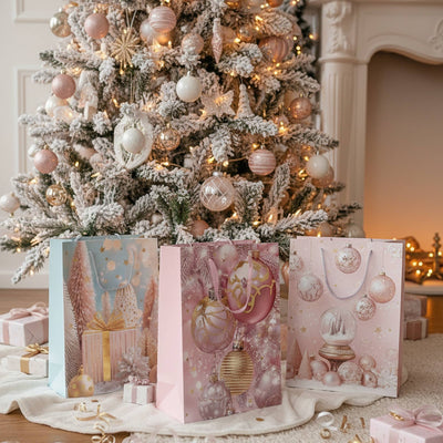Pastel Christmas Gift Bag - Extra Large