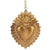 Petal Top & Edge Heart Ornament-Medium