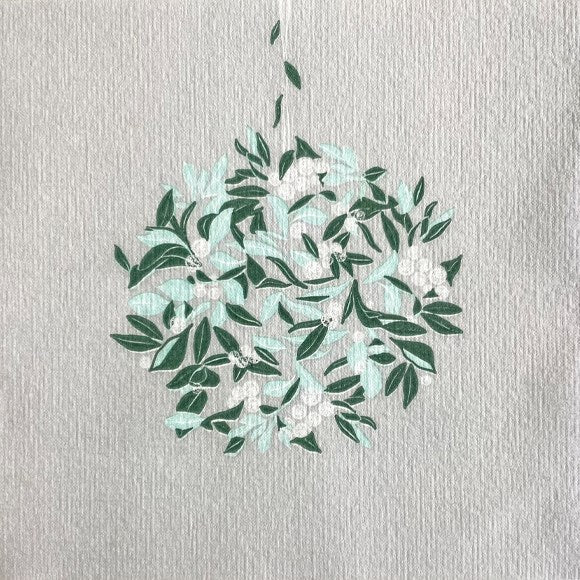 Francoise Paviot "Perles D'Hiver Argent" Cocktail Napkin