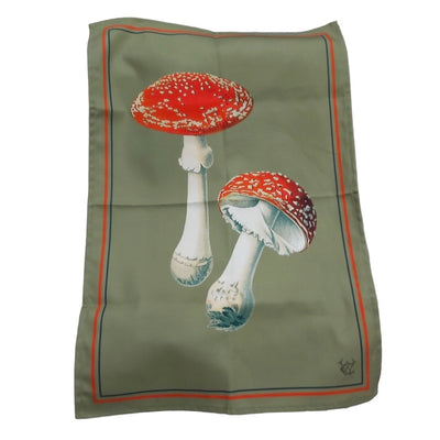 Antique "Amanita Muscaria" Toadstool Tea Towel
