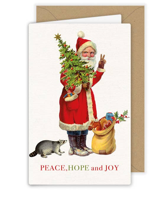 Peace, Hope and Joy Christmas Card | Putti Greeting Cards