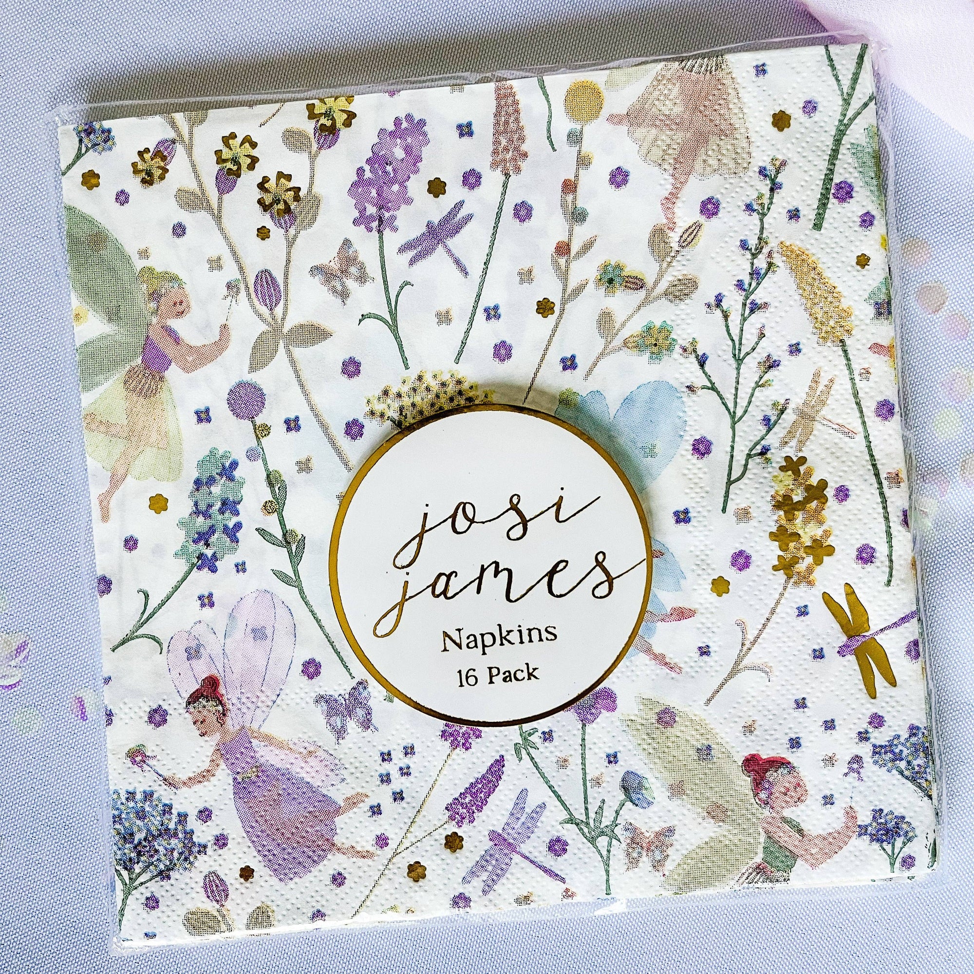 Josi James Fairy Napkins Large - Putti Fine Furnishings