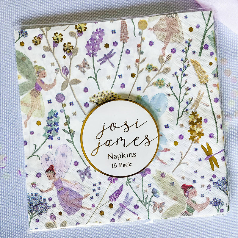 Josi James Fairy Napkins Large | Putti Party Supplies