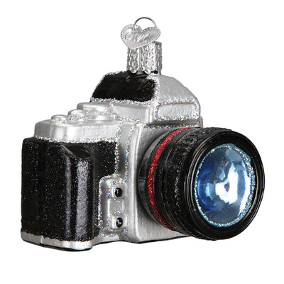 Old World Christmas Camera Glass Ornament
