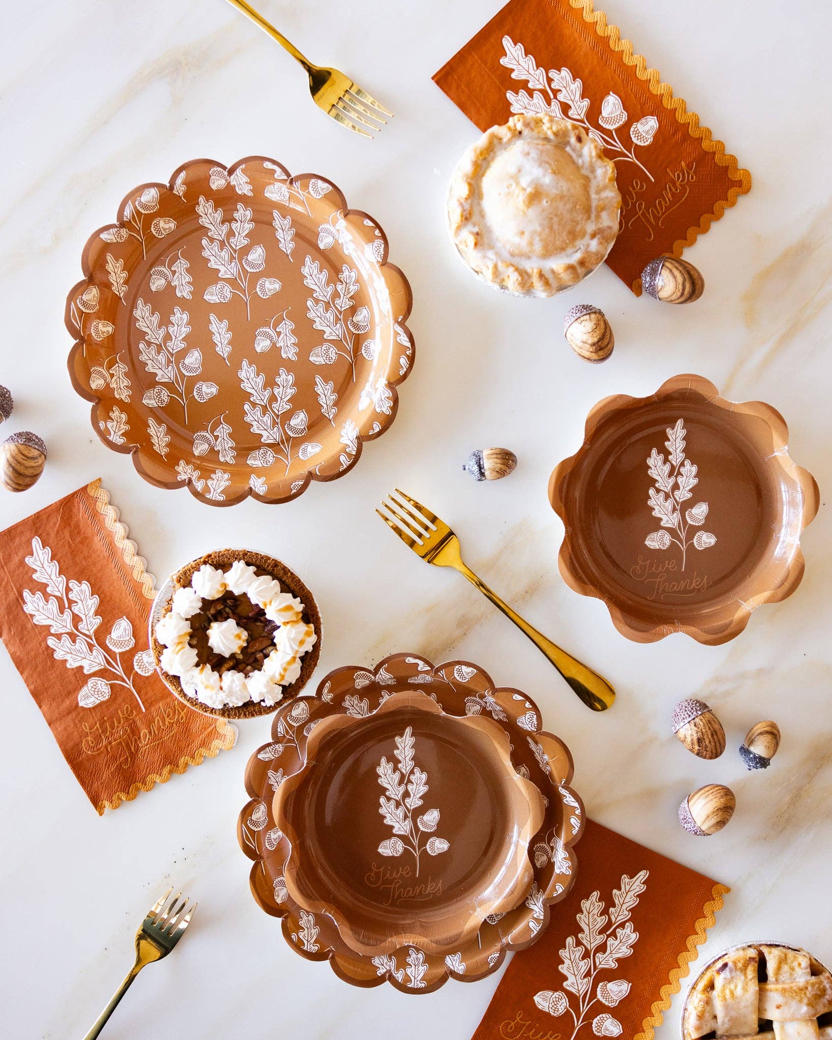 Acorns Give Thanks Dinner Buffet Napkin