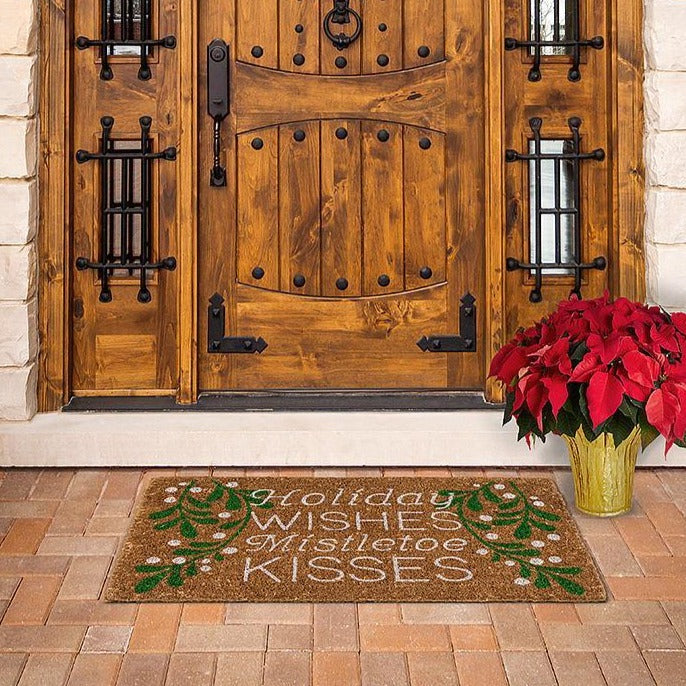 Holiday Wishes Coir Doormat | Putti Christmas Celebrations