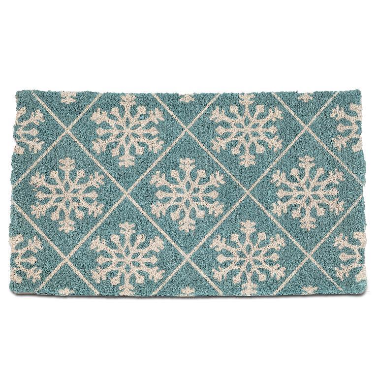 Tiled Snowflake Coir Doormat | Putti Christmas Celebrations