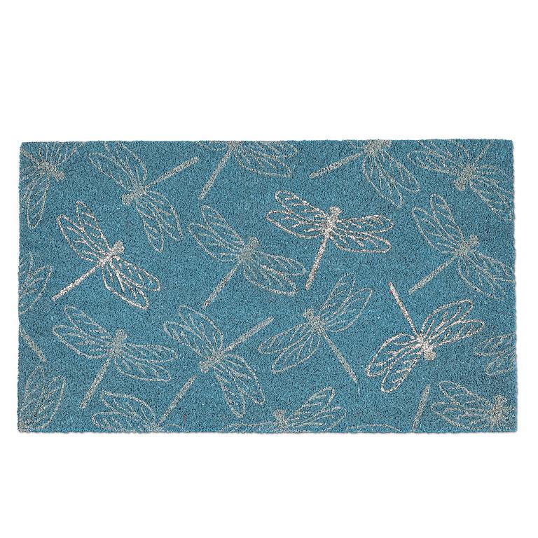 Aqua Dragonfly Doormat | Putti Fine Furnishings Canada