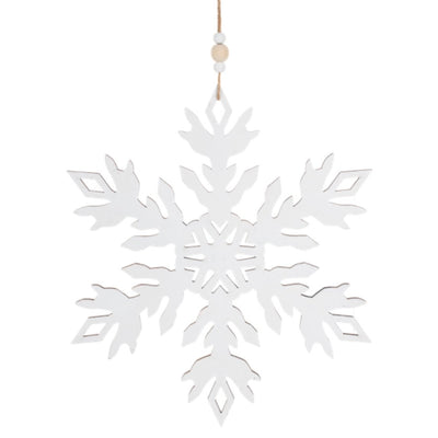 Large Wood Snowflake Ornament