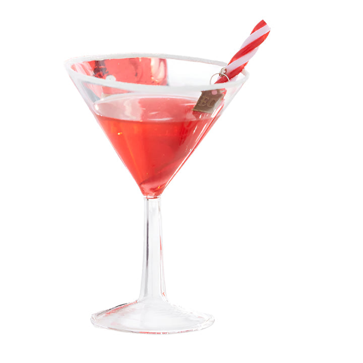 Eric Cortina Peppermint Martini Glass Ornament