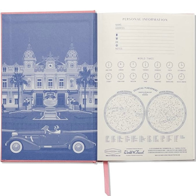 Monaco Pink Suede Journal