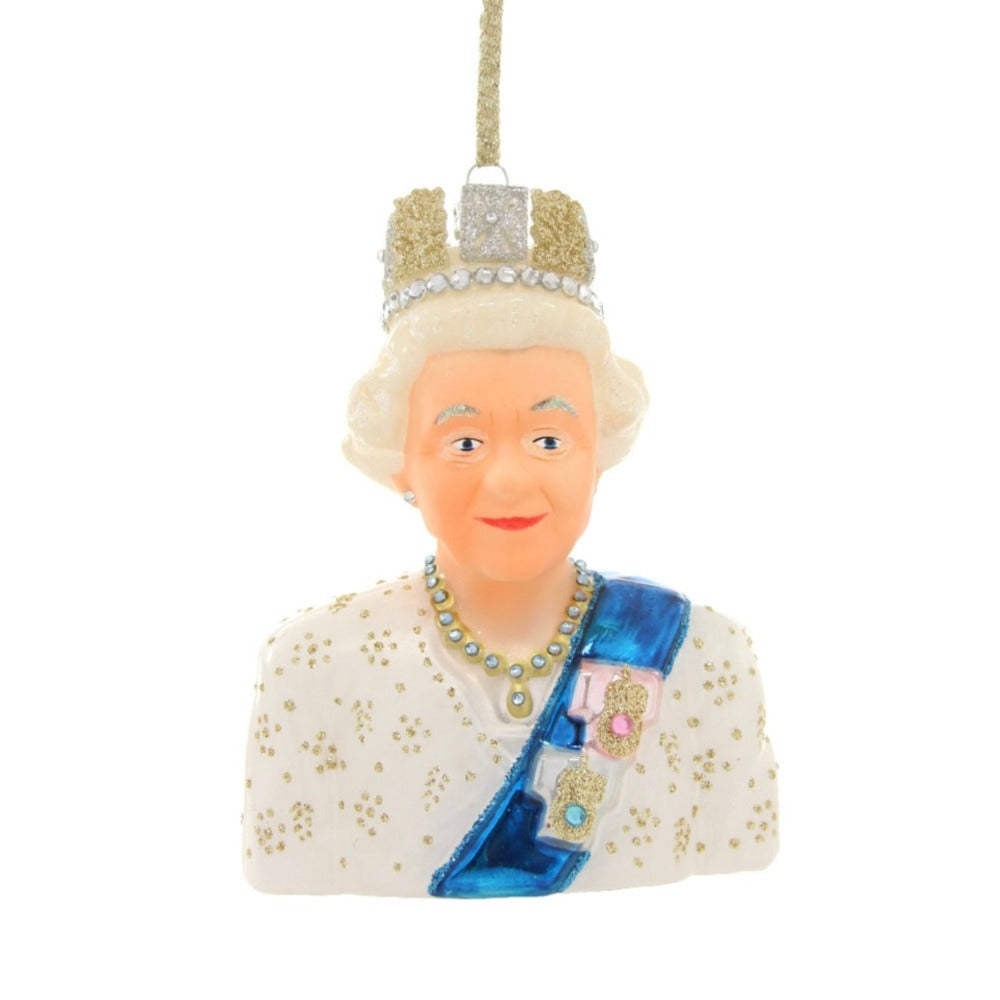 Cody Foster Queen Elizabeth Glass Ornament