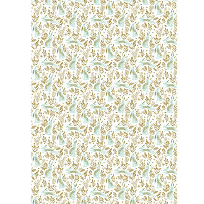 Glad Tidings Rabbits Christmas Wrapping Paper Roll