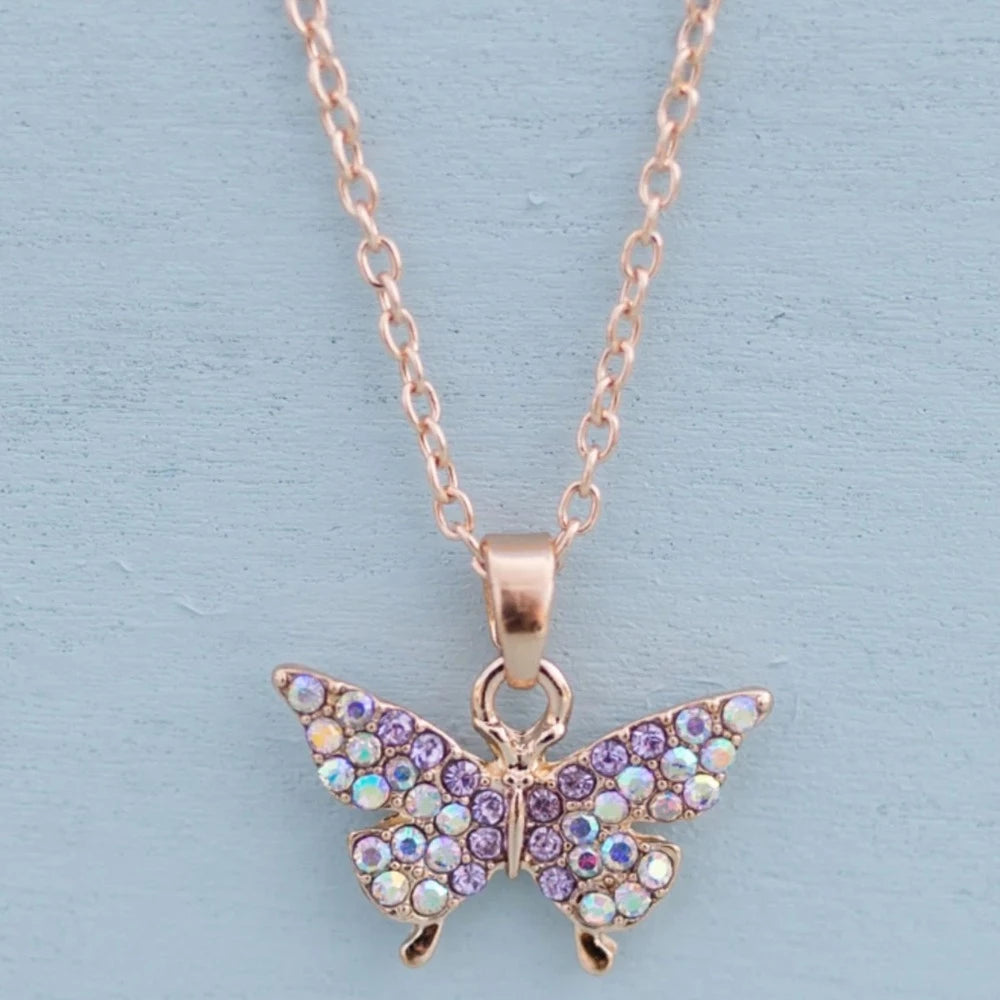 Great Pretenders Boutique Butterfly Gem Necklace
