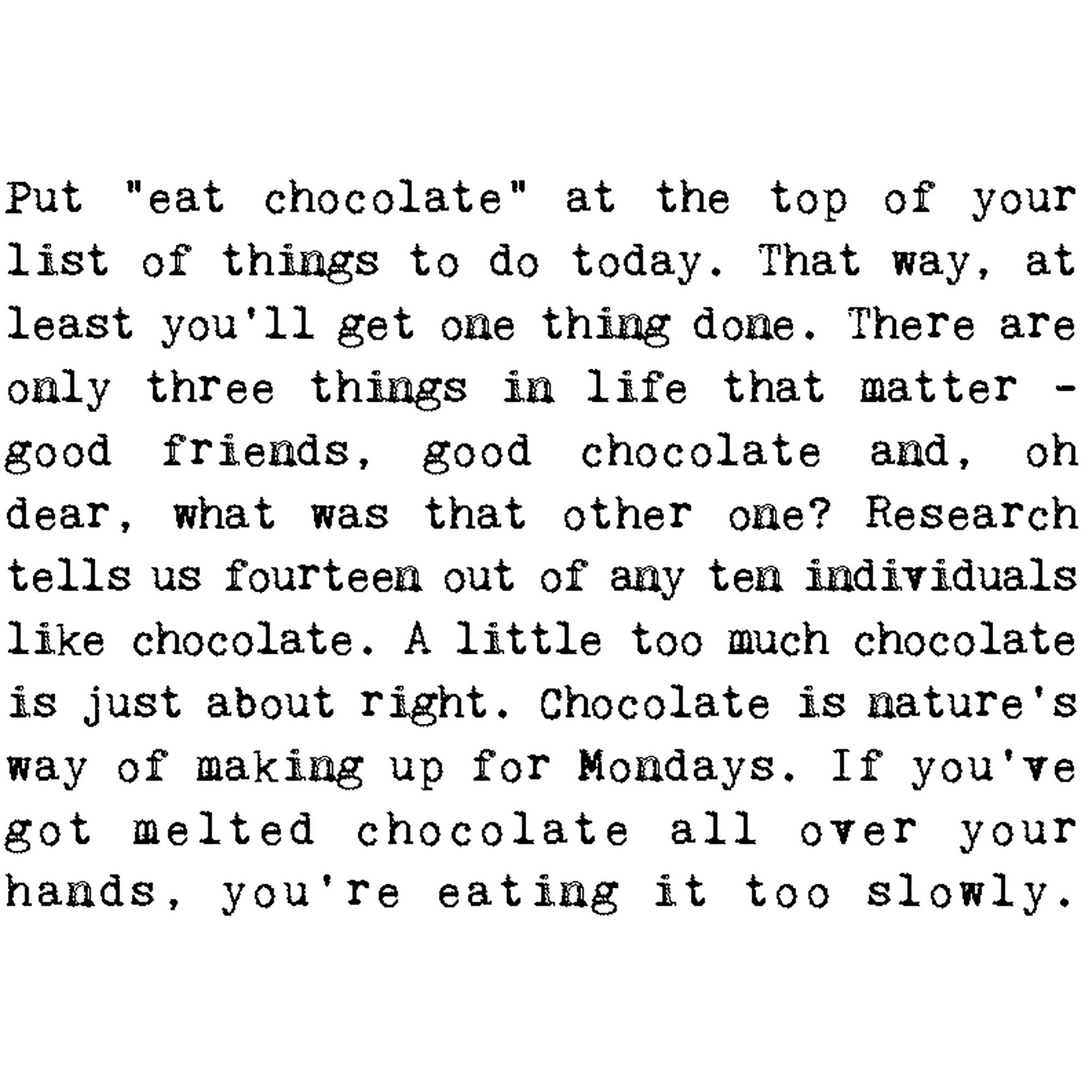 Foiled Birthday Card For Chocolate Lovers