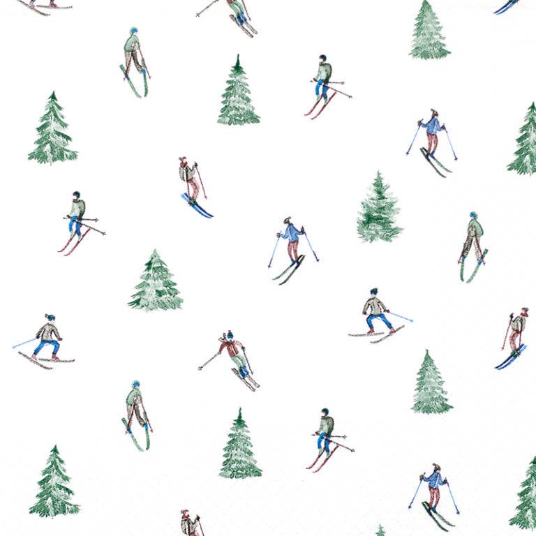Skiing Paper Lunch Napkins