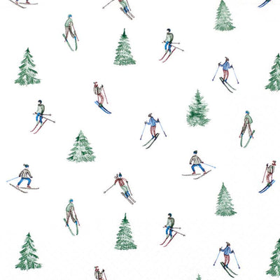 Skiing Paper Lunch Napkins