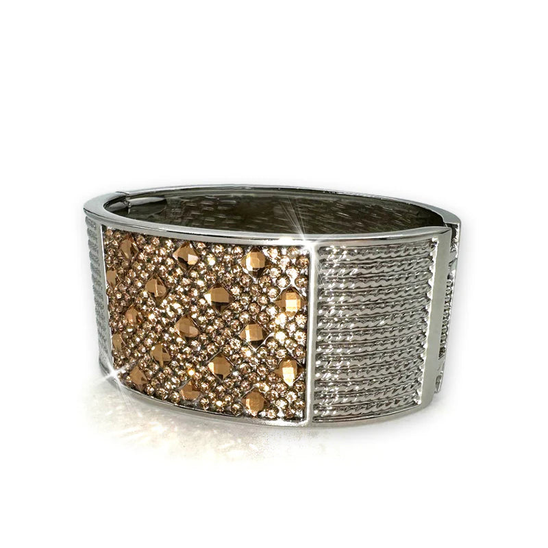 Jacquline Kent Glam Cuff Two Tone Bracelet | Putti Fine Fashions