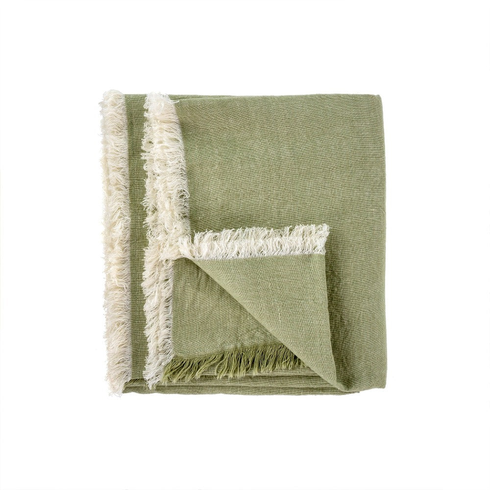 Linen Blend Tablecloth - Laurel