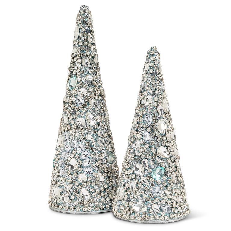 Small Jewelled Tree - Silver | Putti Christmas Decorations