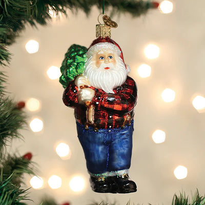 Old World Christmas Lumberjack Santa Ornament | Putti Christmas Decorations