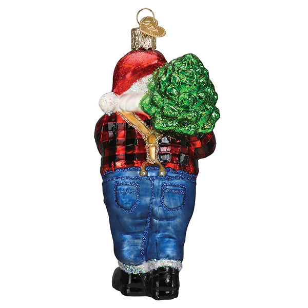 Old World Christmas Lumberjack Santa Ornament | Putti Christmas Decorations