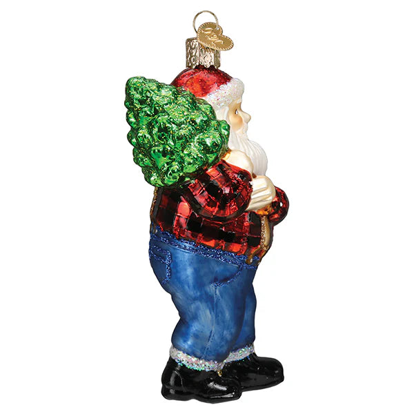 Old World Christmas Lumberjack Santa Ornament | Putti Christmas Decorations