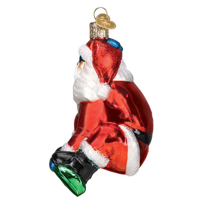 Old World Christmas Snowboarding Santa Ornament | Putti Christmas Decorations