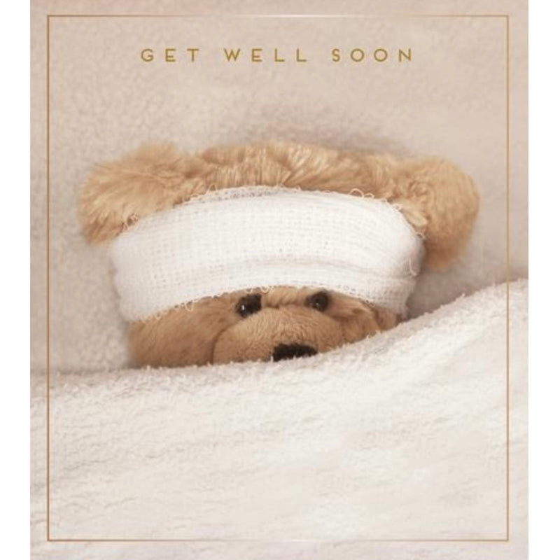 "Get Well Soon" Teddy Bear Greeting Card | Putti Celebrations