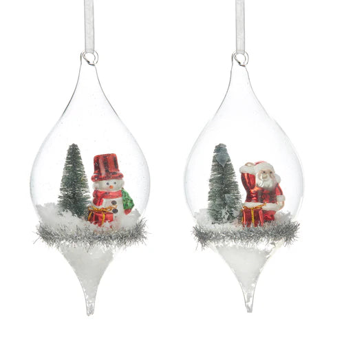 Vintage Teardrop Ornaments