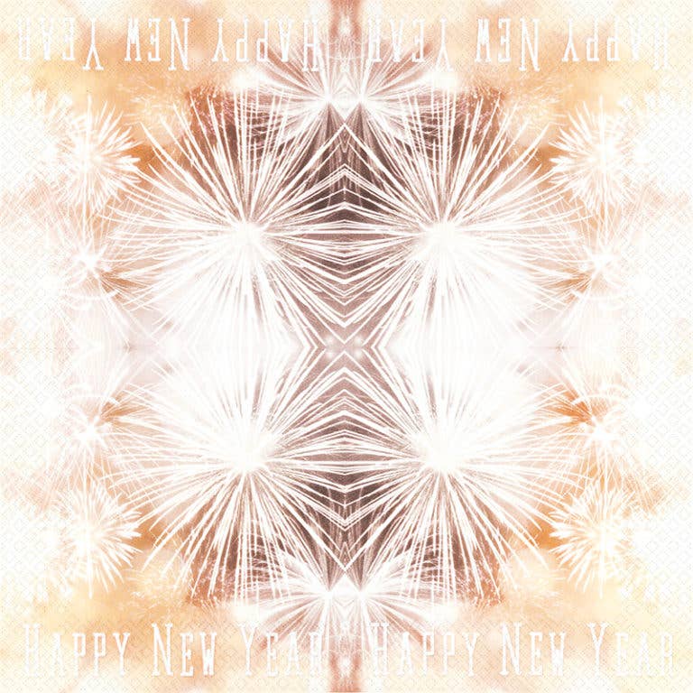 Happy New Year Fireworks Lunch Napkins