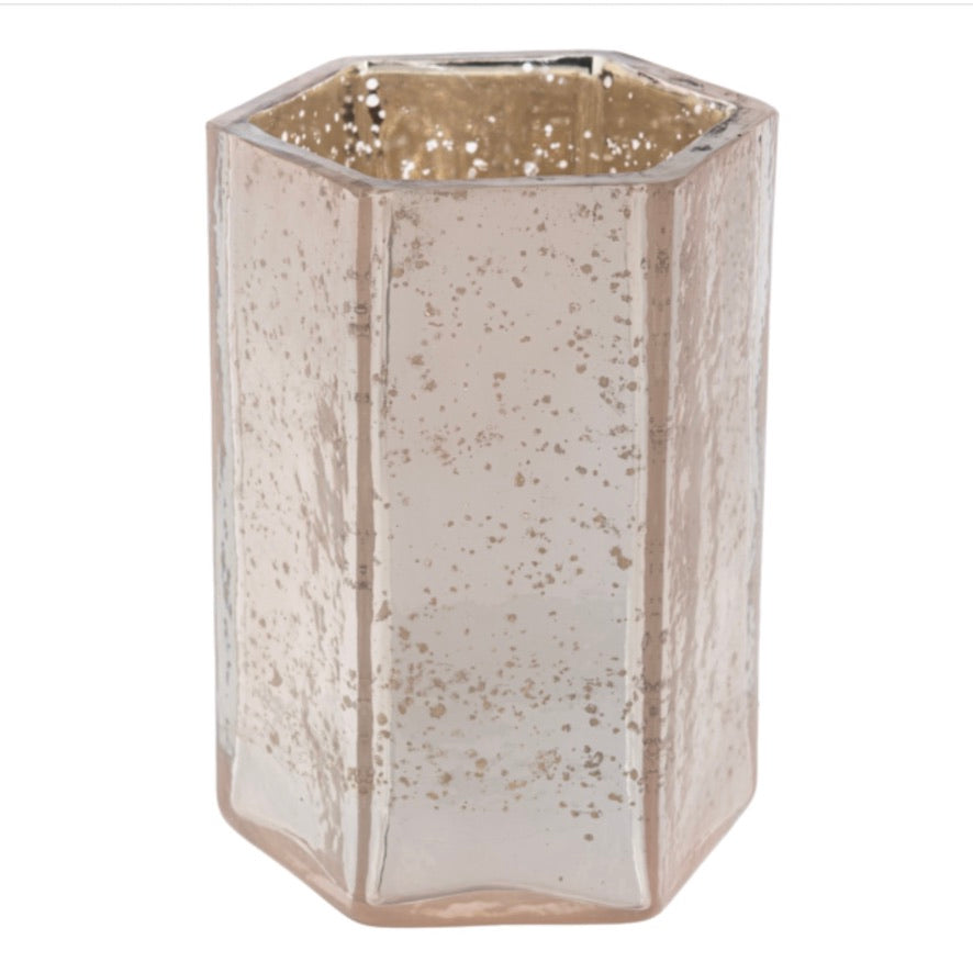 Champagne Mercury Glass Votive Holder