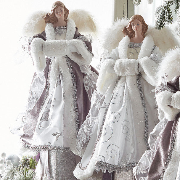 White  Angel Tree Topper | Putti Christmas Decorations