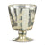 Etched Mercury Pedestal Glass Vase | Putti Christmas Decorations 