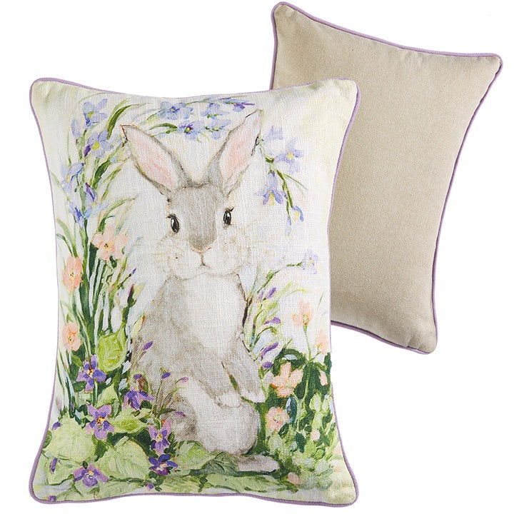 Field of Flowers Bunny Pillow | Putti Fine Furnishings
