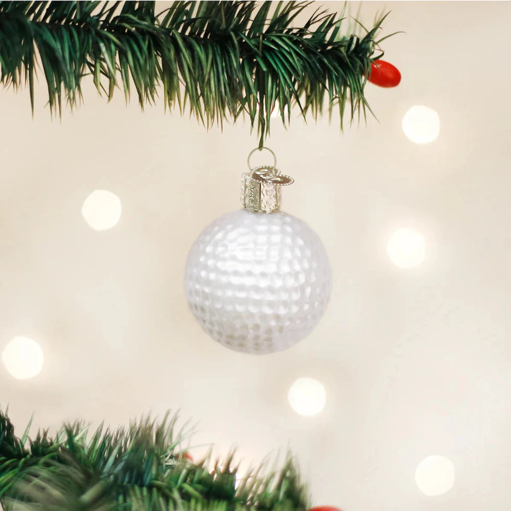 Old World Christmas Golf Ball Glass Ornament | Putti