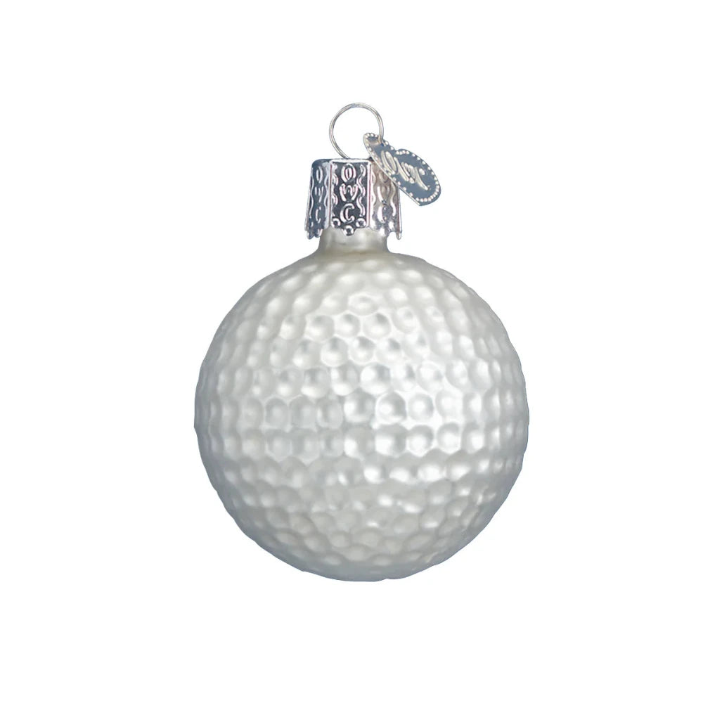 Old World Christmas Golf Ball Glass Ornament | Putti
