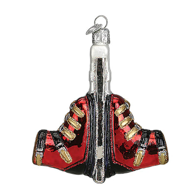 Old World Christmas Ski Boots Glass Ornament | Putti