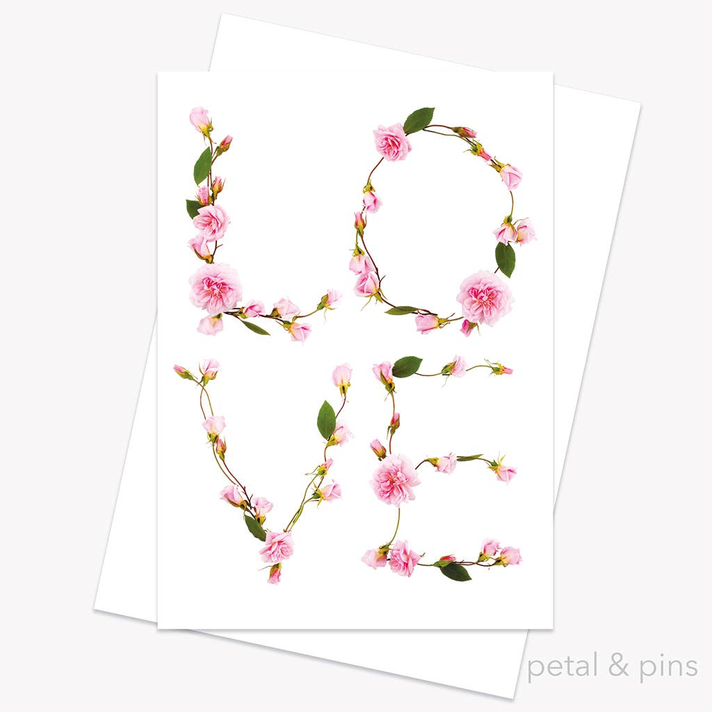 Love Floral Greeting Card - Putti Fine Furnishings