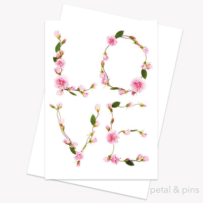 Love Floral Greeting Card - Putti Fine Furnishings