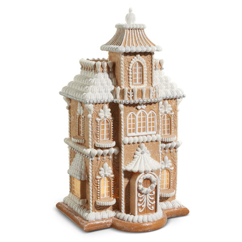 Lighted Gingerbread House - 24”h | Putti Christmas Decorations