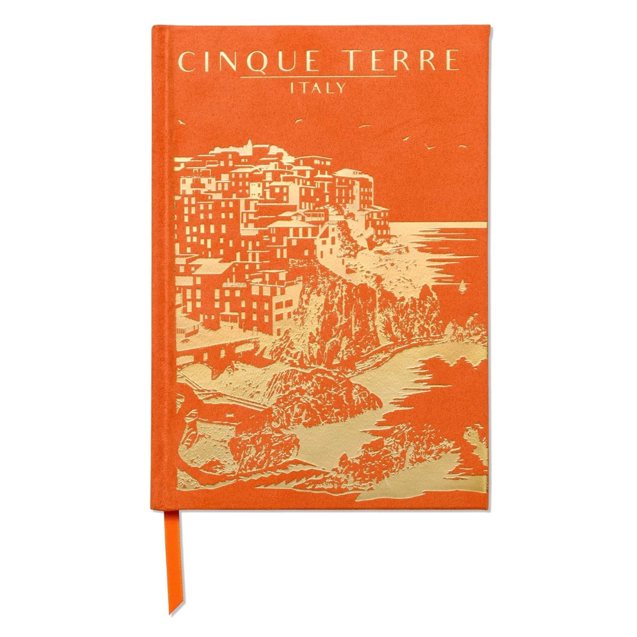 Cinque Terre Orange Suede Journal