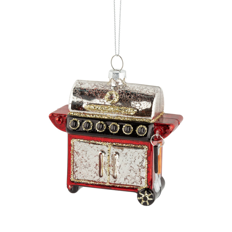 Barbque Glass Ornament
