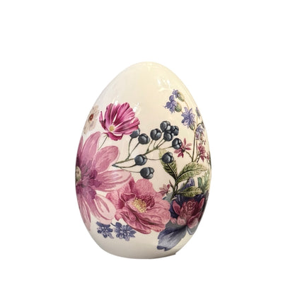 Floral Ceramic Egg