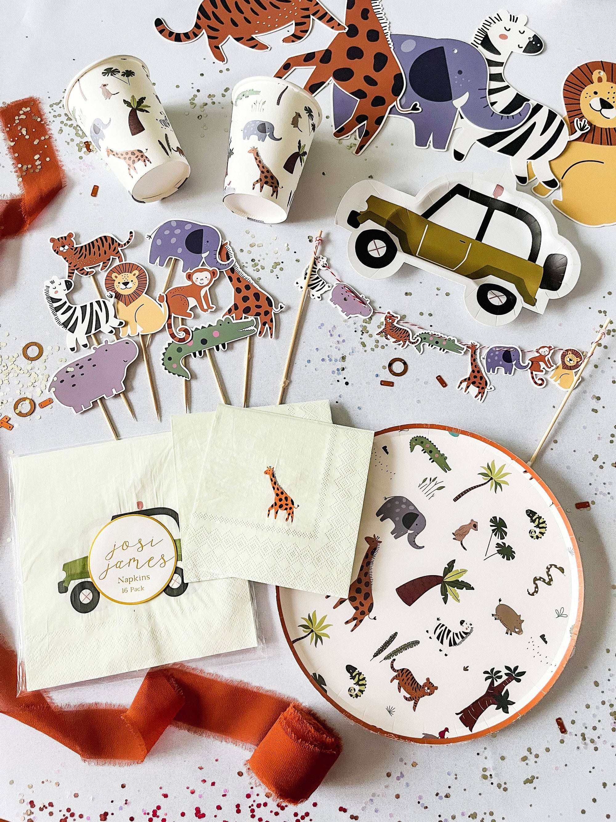 Josi James Safari Napkins Small - Putti Fine Furnishings