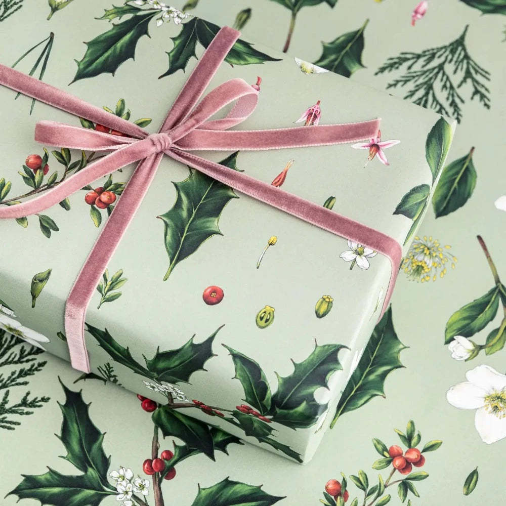 "Green Berry Mix" Christmas Gift Wrap Sheet | Putti Christmas Gift Wrapping