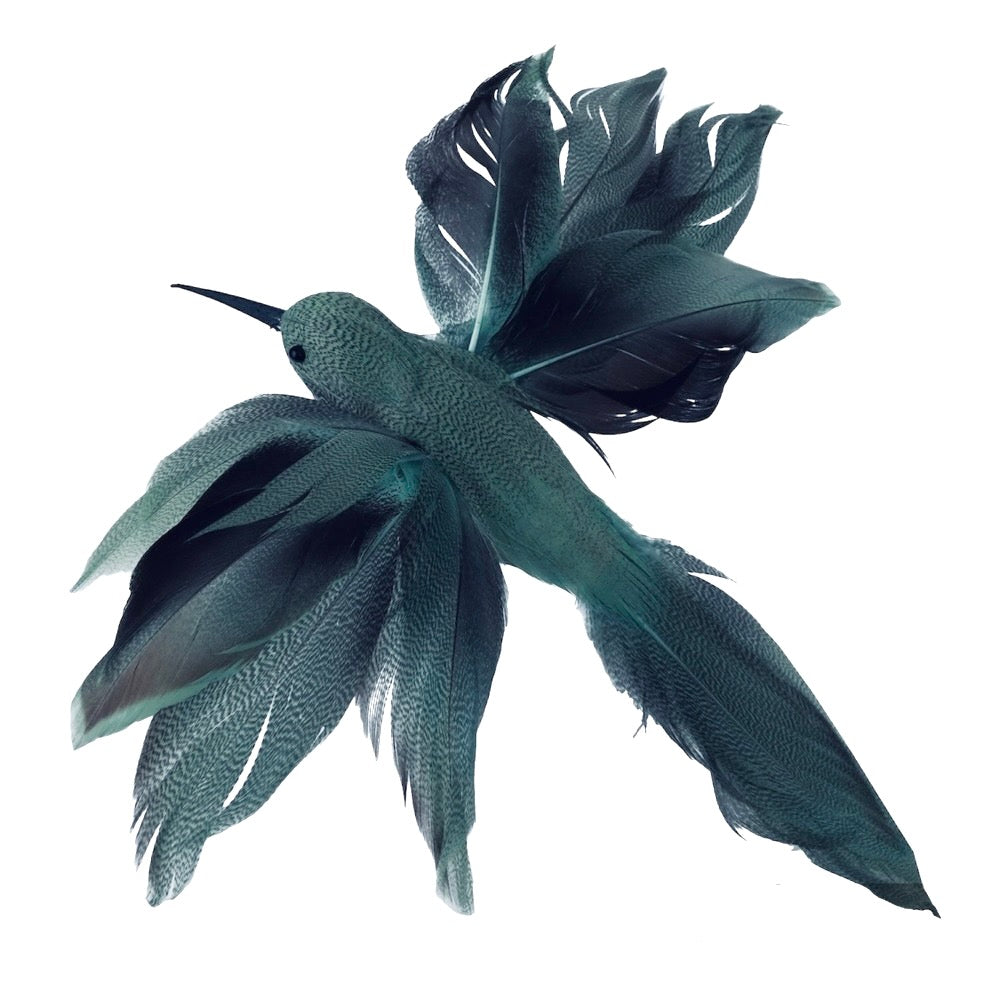 Aqua Feather Hummingbird | Putti Christmas